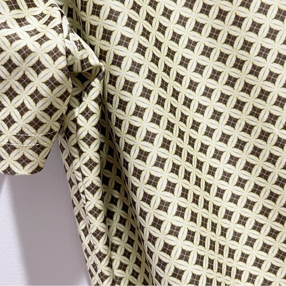 CHASE 54 Men’s Yellow Brown Geometric Print Golf Polo Quick Dry Short Slv Sz XL - Picture 5 of 8